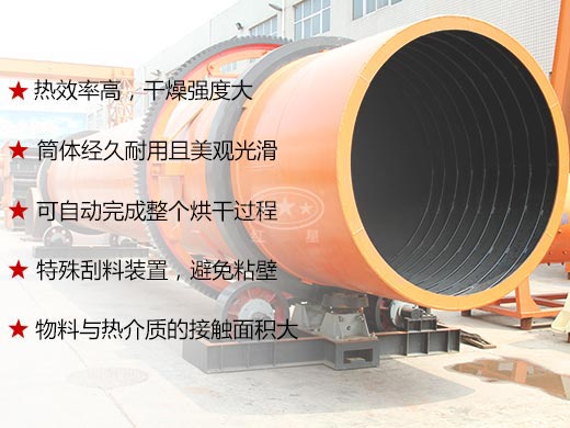 陶粒砂烘干机性能优势