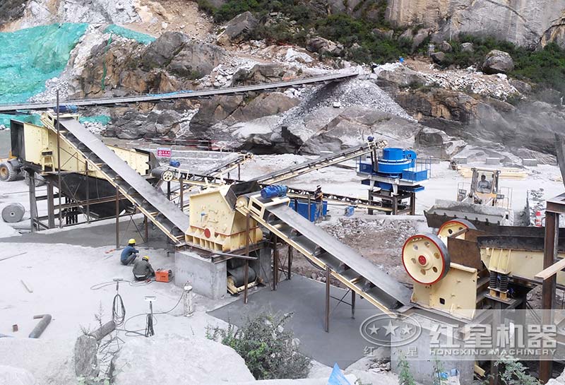 颚式破碎机+反击式破碎机+立轴冲击破碎机系统 颚式破碎机+反击式破碎机+立轴冲击破碎机系统